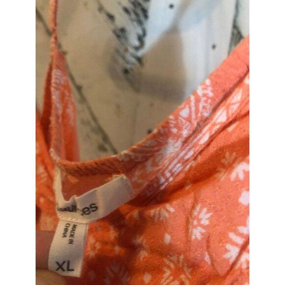 Maurices size xl ex large orange peach boho tank top - Picture 3 of 4